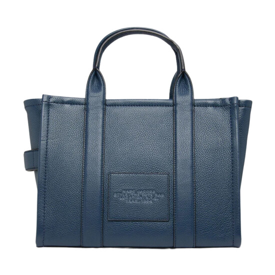 MARC JACOBS - THE LEATHER MEDIUM TOTE BAG Azul