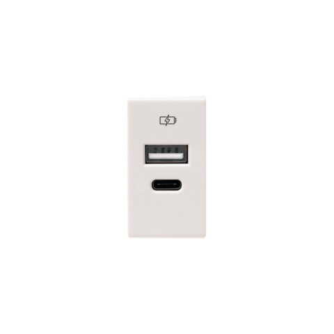 Módulo cargador USB A+C 3A 1 blanco C57930