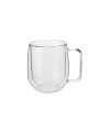 TAZA VIDRIO DOBLE FONDO PLATEADO