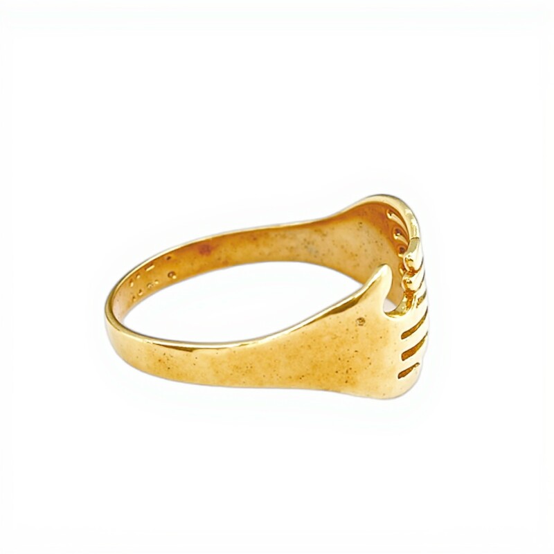 Anillo Manos-Oro bajo-Sin Piedra-AN8174 sinpiedra