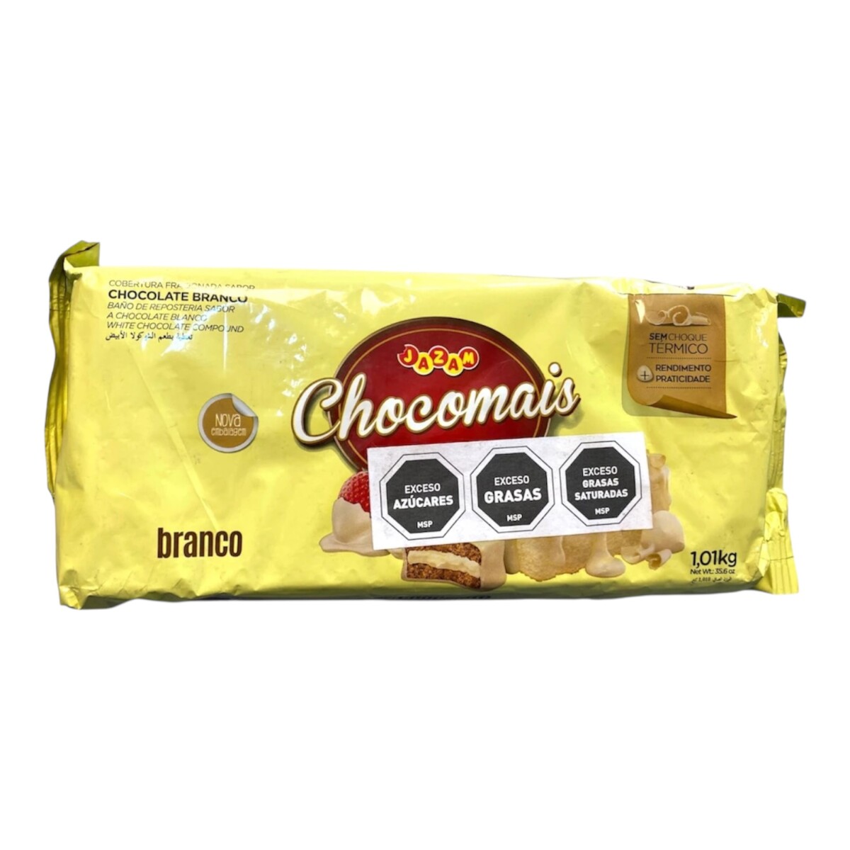 Cobertura de Chocolate Jazam 1 kg - Chocolate Blanco 