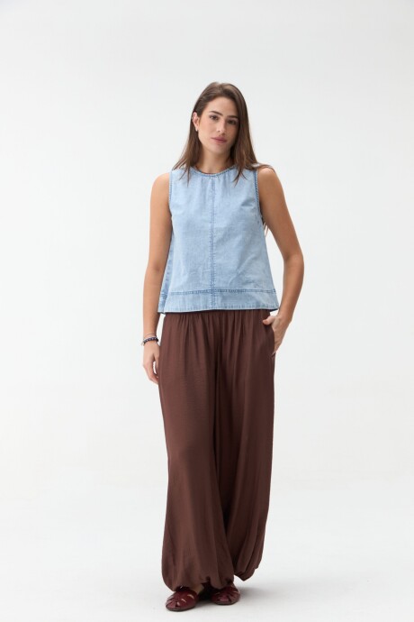 PANTALÓN BABUCHA ALBIA Marrón