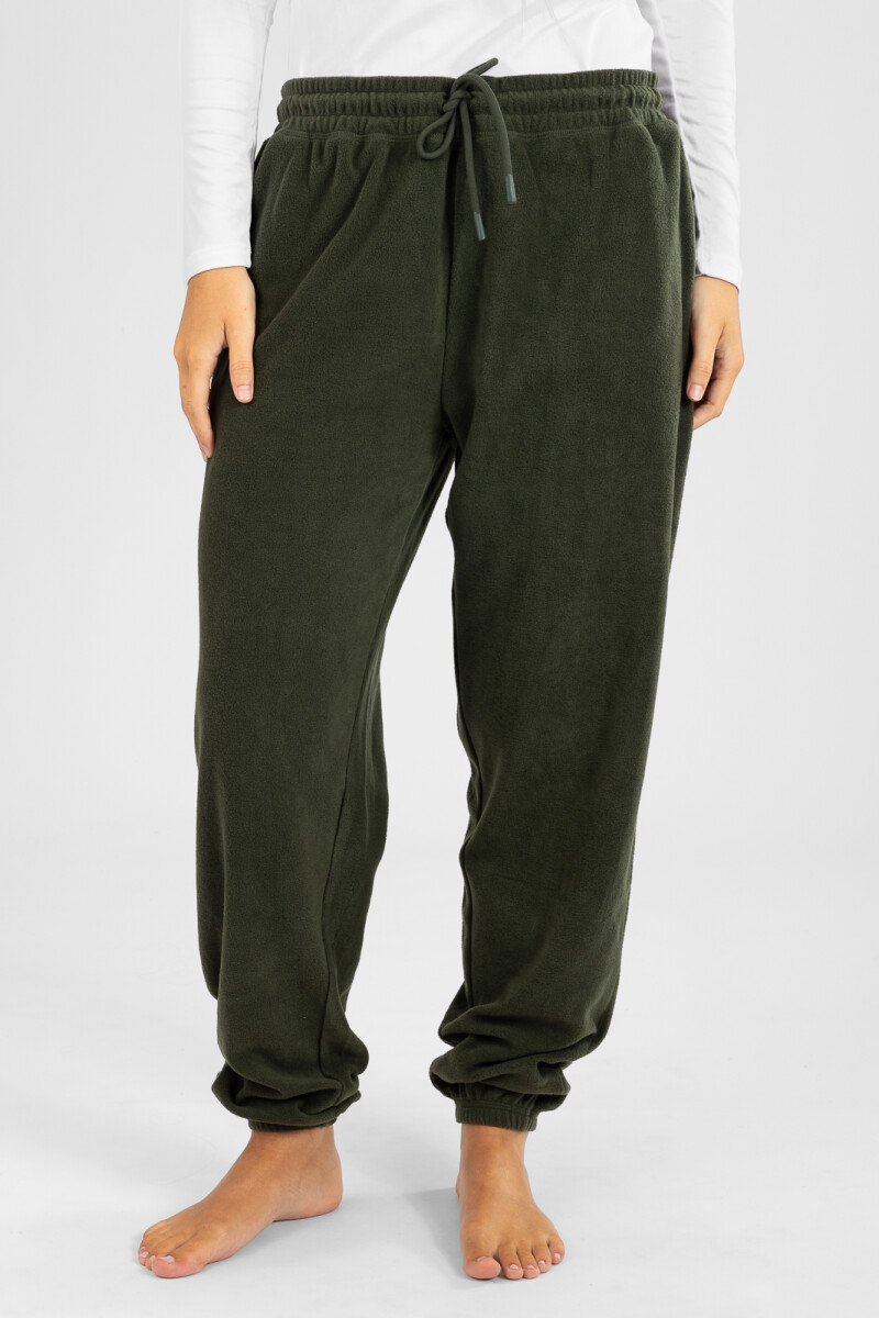 Pantalon polar mujer - Verde claro 