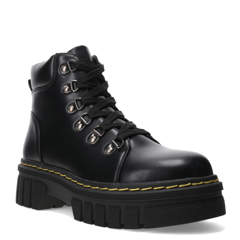 Bota de Mujer Miss Carol QUBE acordonada Negro