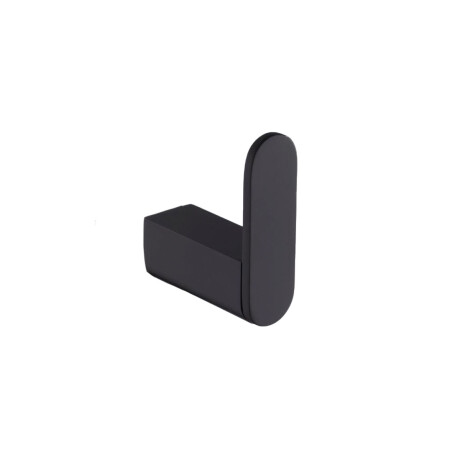 PERCHA METALICA DE BAÑO SERIE MANTUA COLOR NEGRO MATE NEGRO