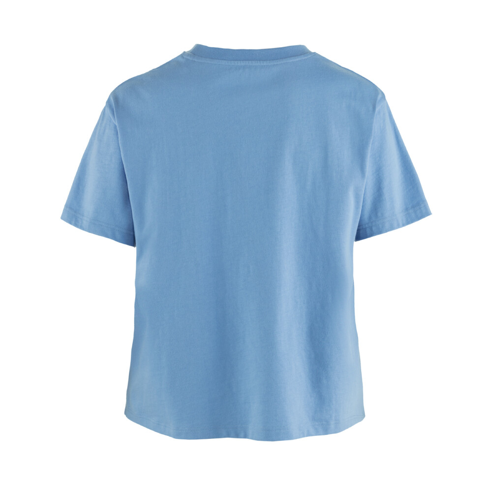Polo Fjallraven Fjallblomster Logo T-shirt W Mujer Ultramarine