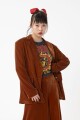 Blazer de fit moderno Marron