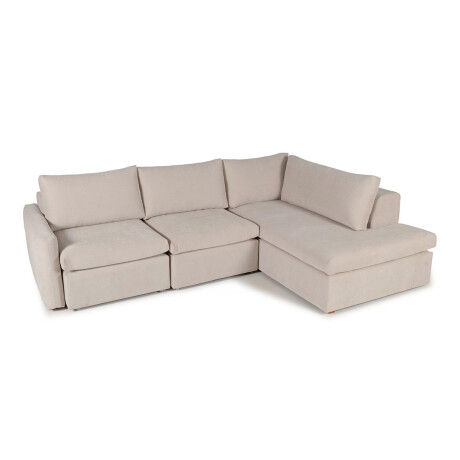 Rinconera Sevilla (Retráctil) - Tela Microfibra - Chaise derecho TC 1010 (Beige)