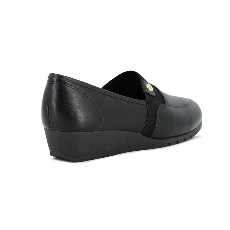 Moleca Calzado Casual Taco Corrido Bajo Napa Negro