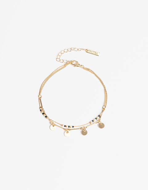 Tobilleras Color Tobillera Con Dijes - Combinacion Multicolor