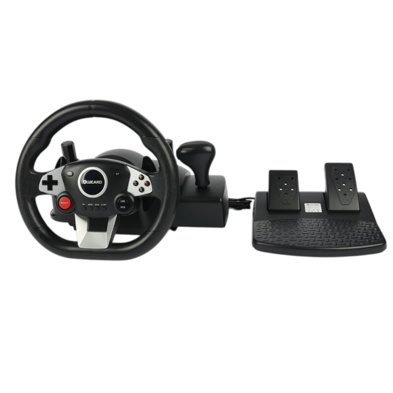Volante para juegos de carrera con pedales 7 en 1 Volante para juegos de carrera con pedales 7 en 1