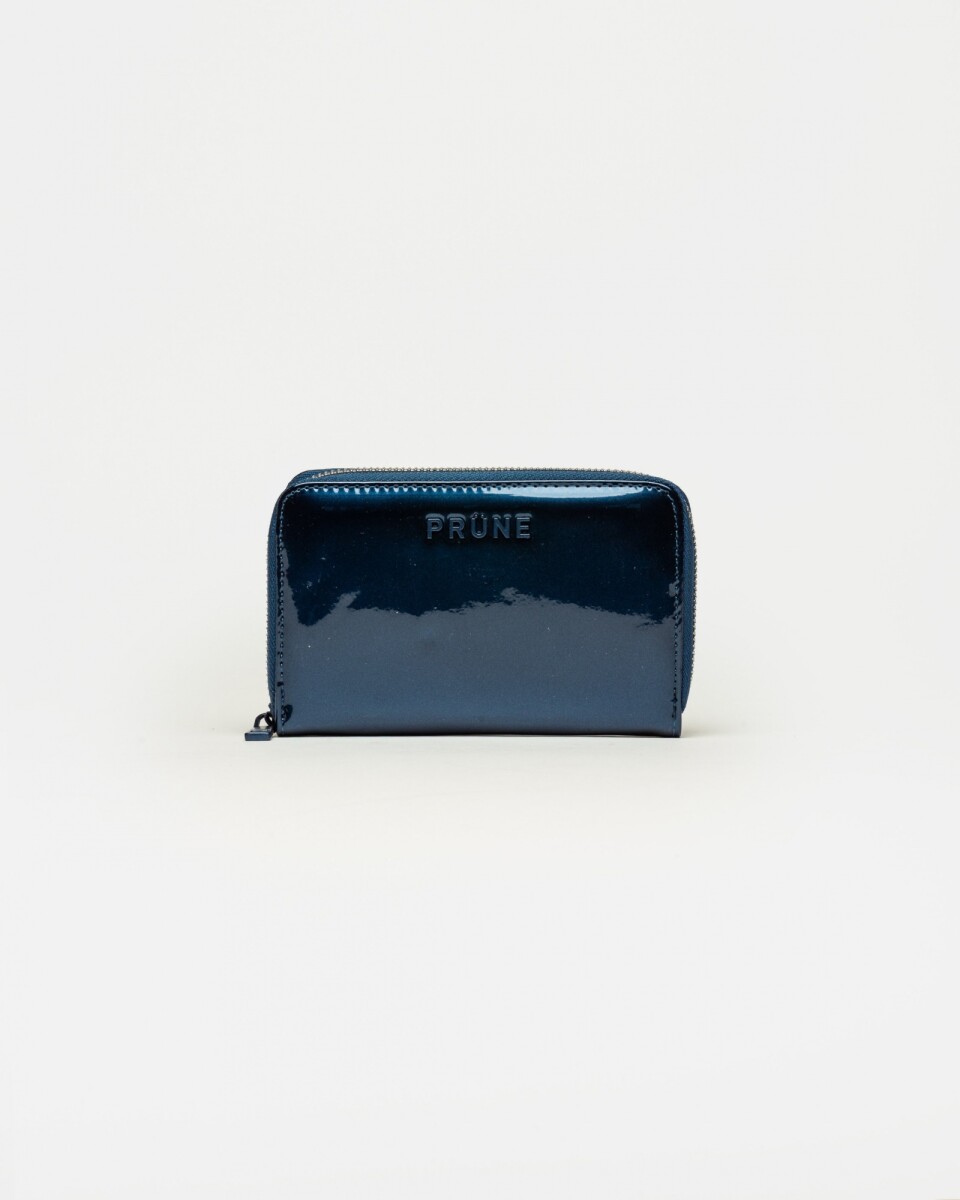 Billetera New Glam en efecto cuero - Azul 