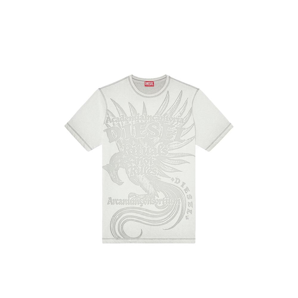 Camiseta Para Hombre T-Rawjust-Aa1 Gris Claro