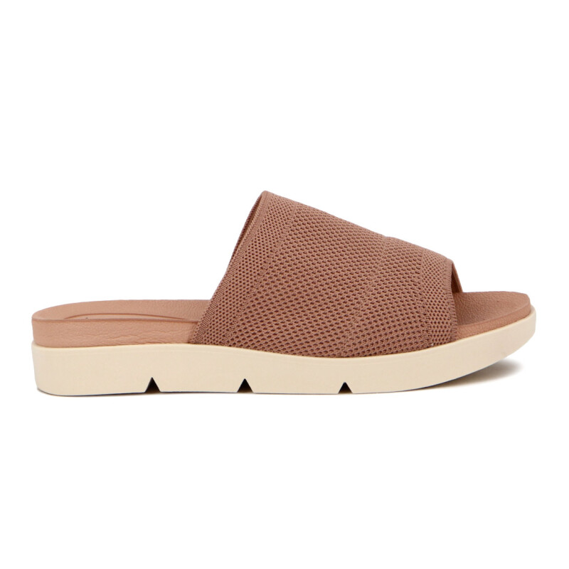 Beira Rio Sandalia Casual Tira Ancha Rosa Claro