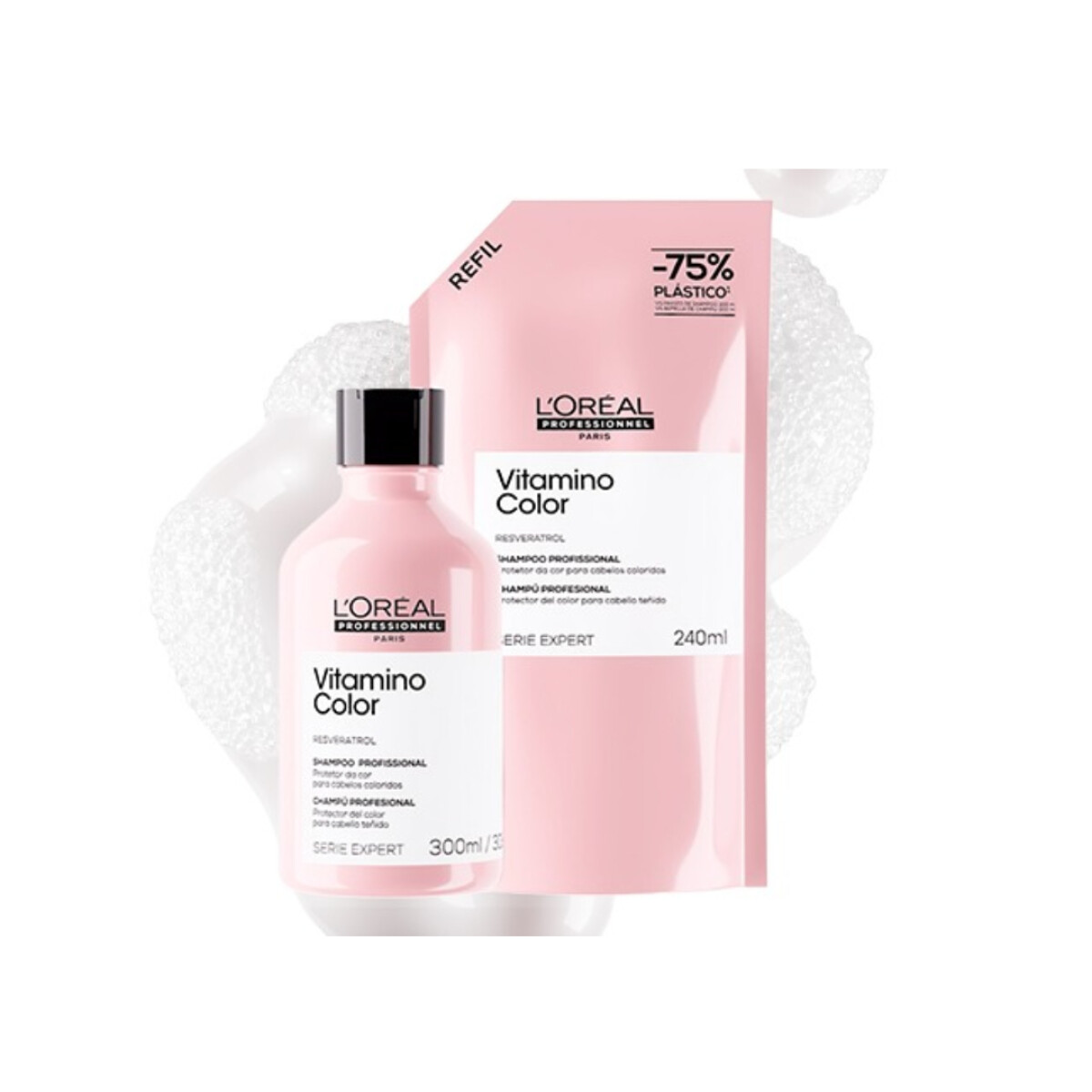 Recarga Shampoo Vitamino Color Serie Expert - 240 ml 
