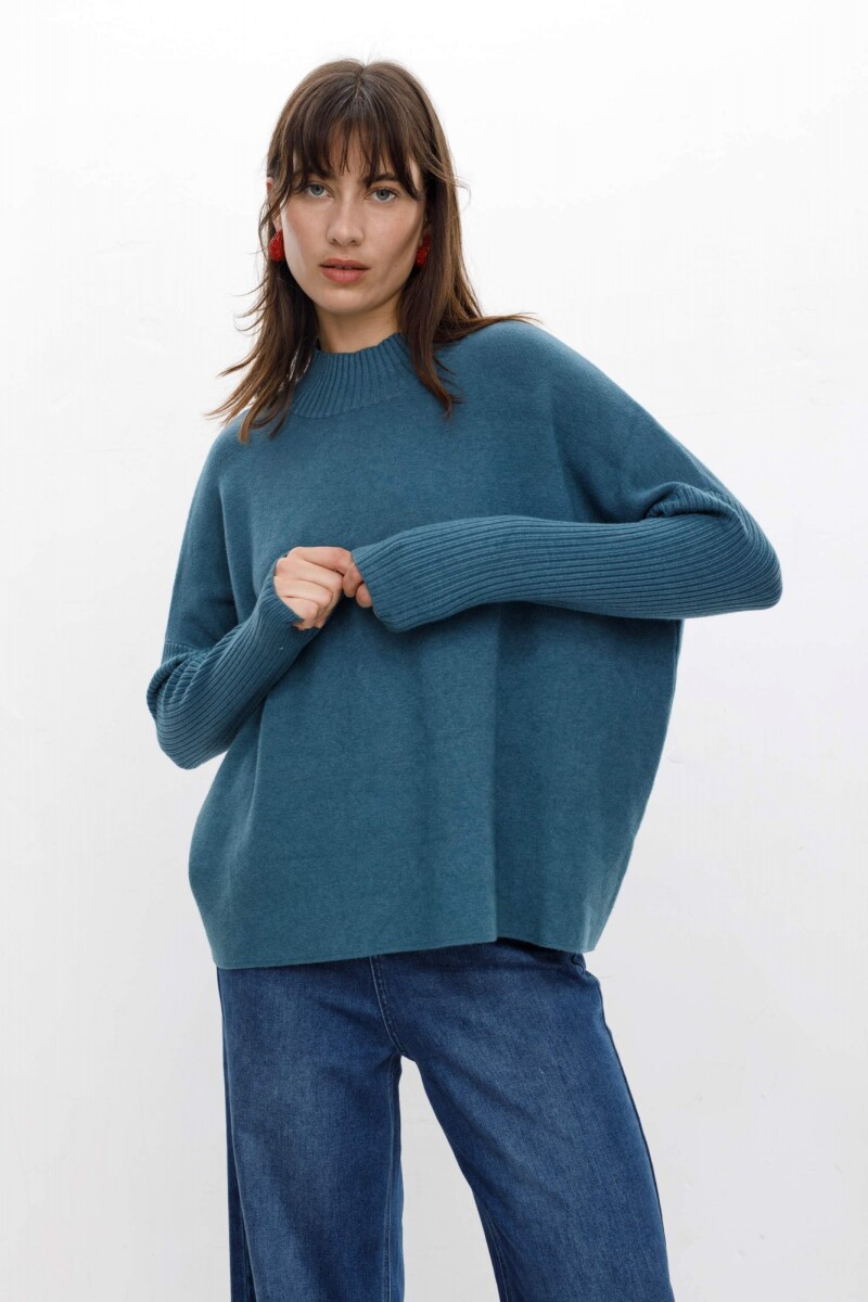 Sweater Milena - Azul Piedra 