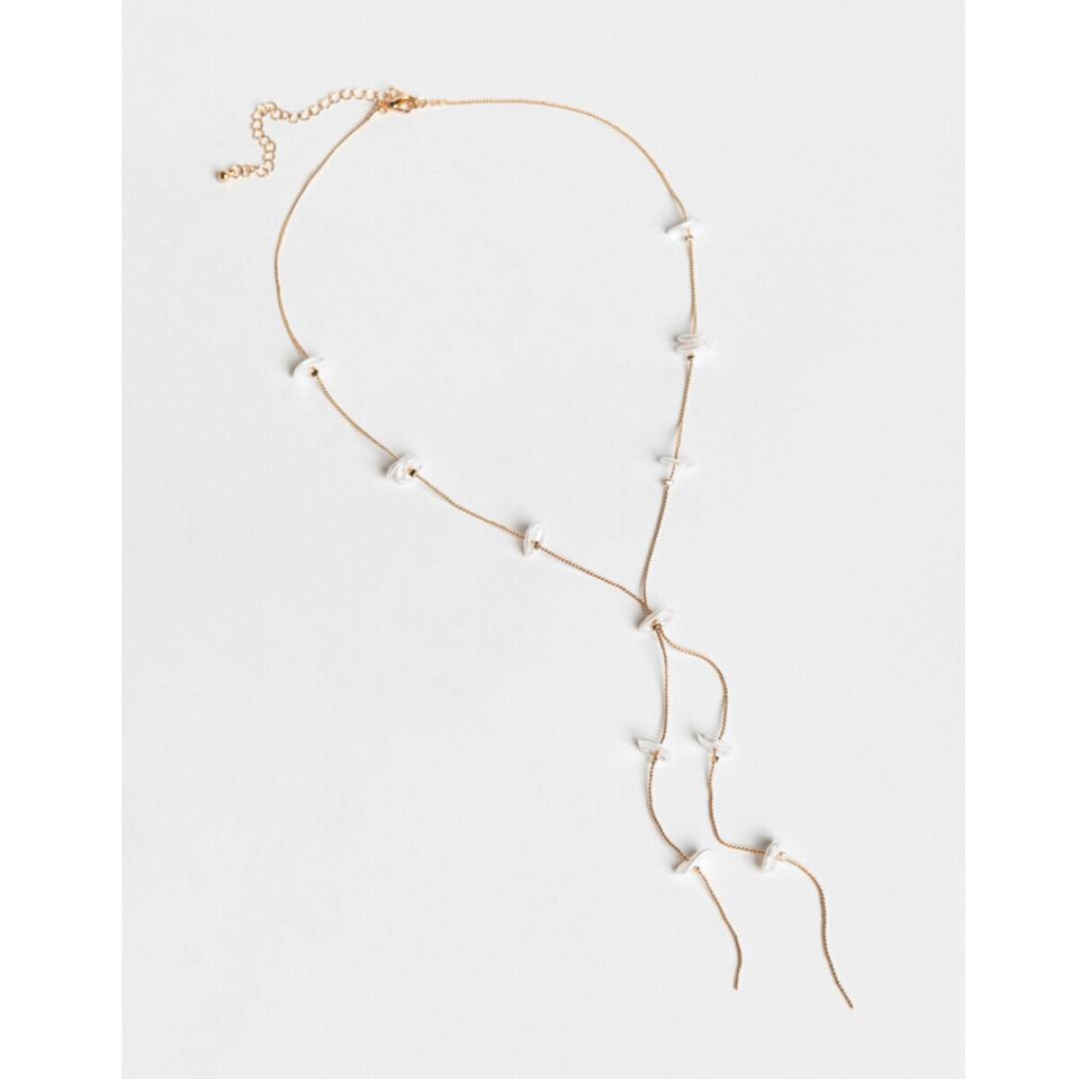 Collar Con Perlitas - Dorado 