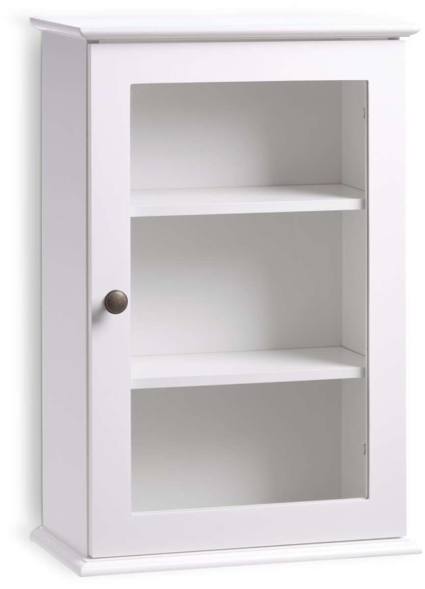 Armario MALLING 1 puerta cristal blanco 