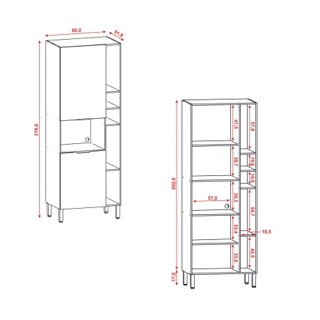 MUEBLE PARA MICROONDAS SERIE VIV ALUMINIO KITS PARANA GAMAS DE BEIGE