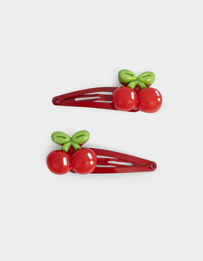 Hebillas Infantiles Con frutas Set De Hebillas Tic Tac De Frutas - Combinacion Bicolor
