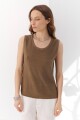 TOP TEJIDO LINO KHAKI