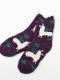 MEDIAS SHERPA LOVE LLAMAS VIOLETA