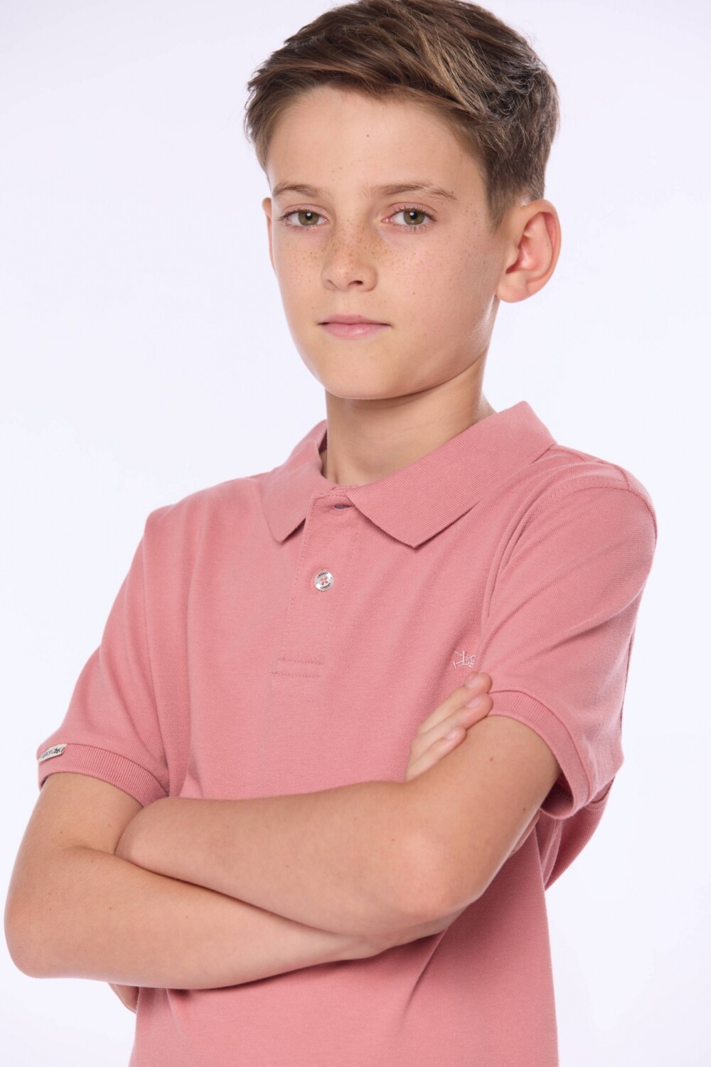 REMERA POLO PIQUE LISA Coral