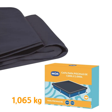 Cobertor P/Piscina Cuadrado 1500L y 2000L 2,19x2,19m PVC Azul