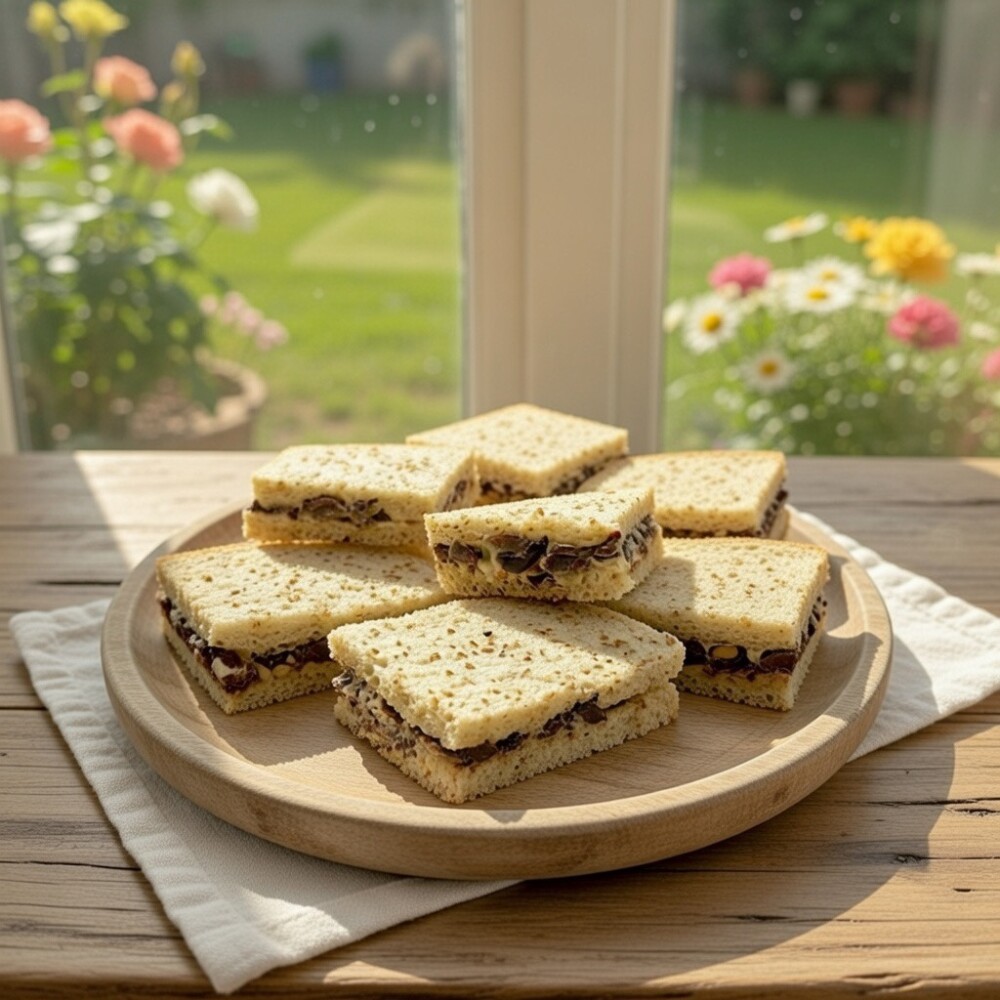 Seis Sándwiches de Aceitunas Negras Seis Sándwiches de Aceitunas Negras