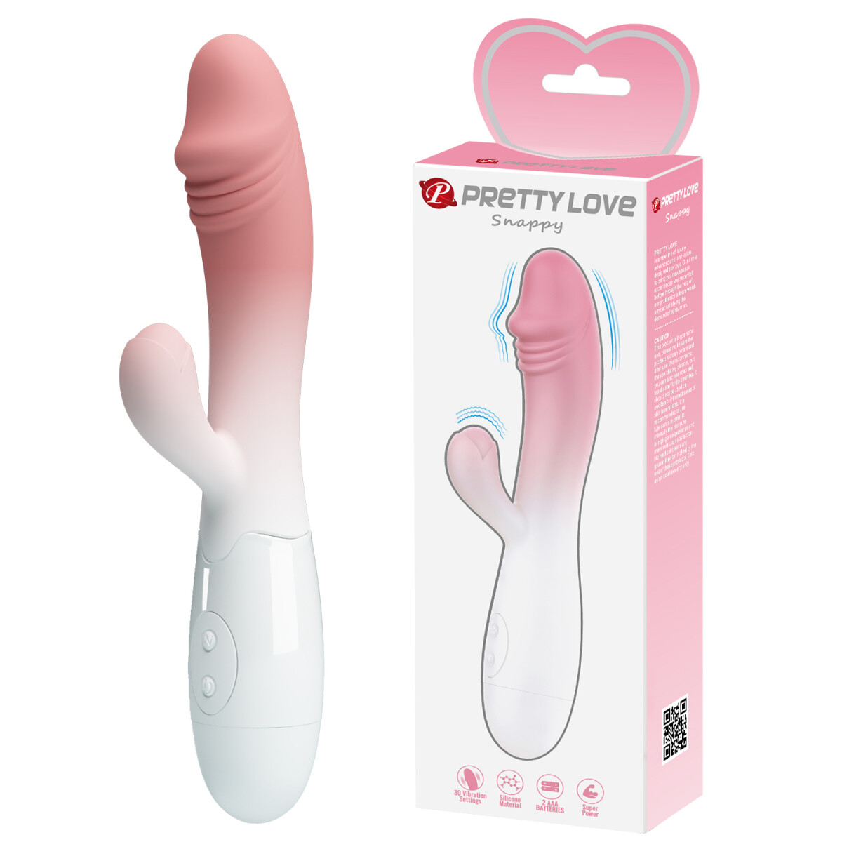 Snappy Pretty Love Vibrador Punto G Clítoris - Rosa Claro 