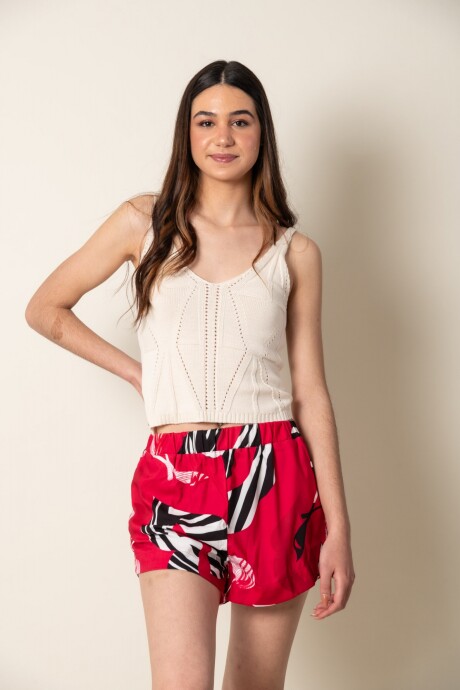 SHORT GINA CHERRY ROJO
