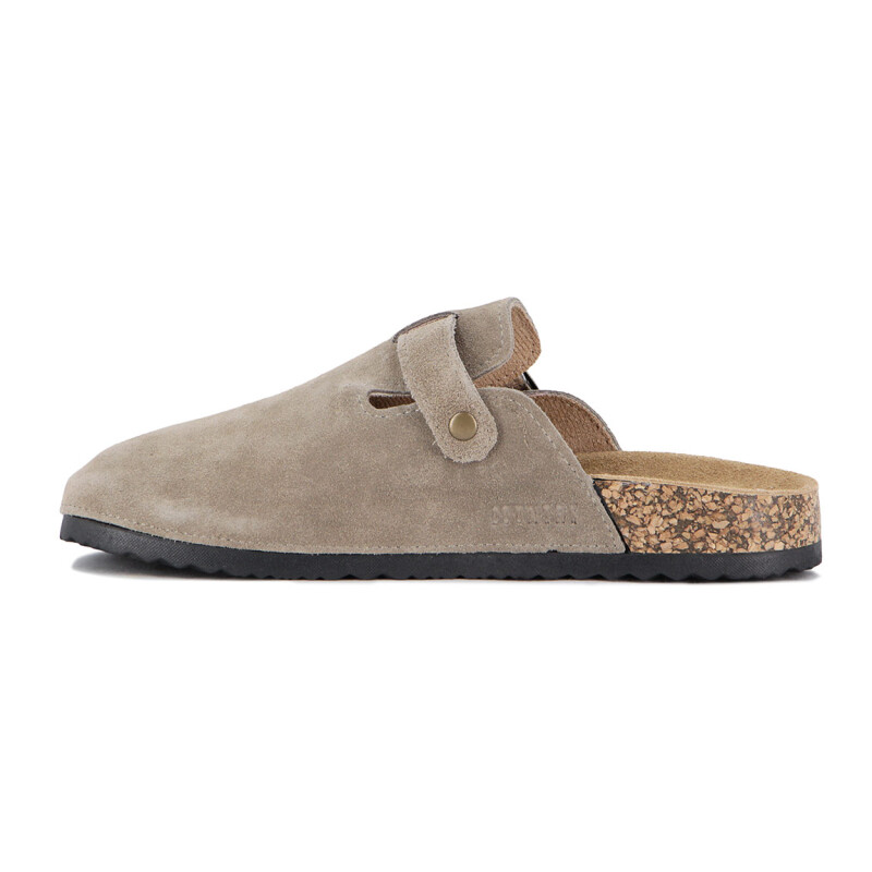 Country Zueco Hombre Una Tira C/ Hebilla - Taupe Taupe