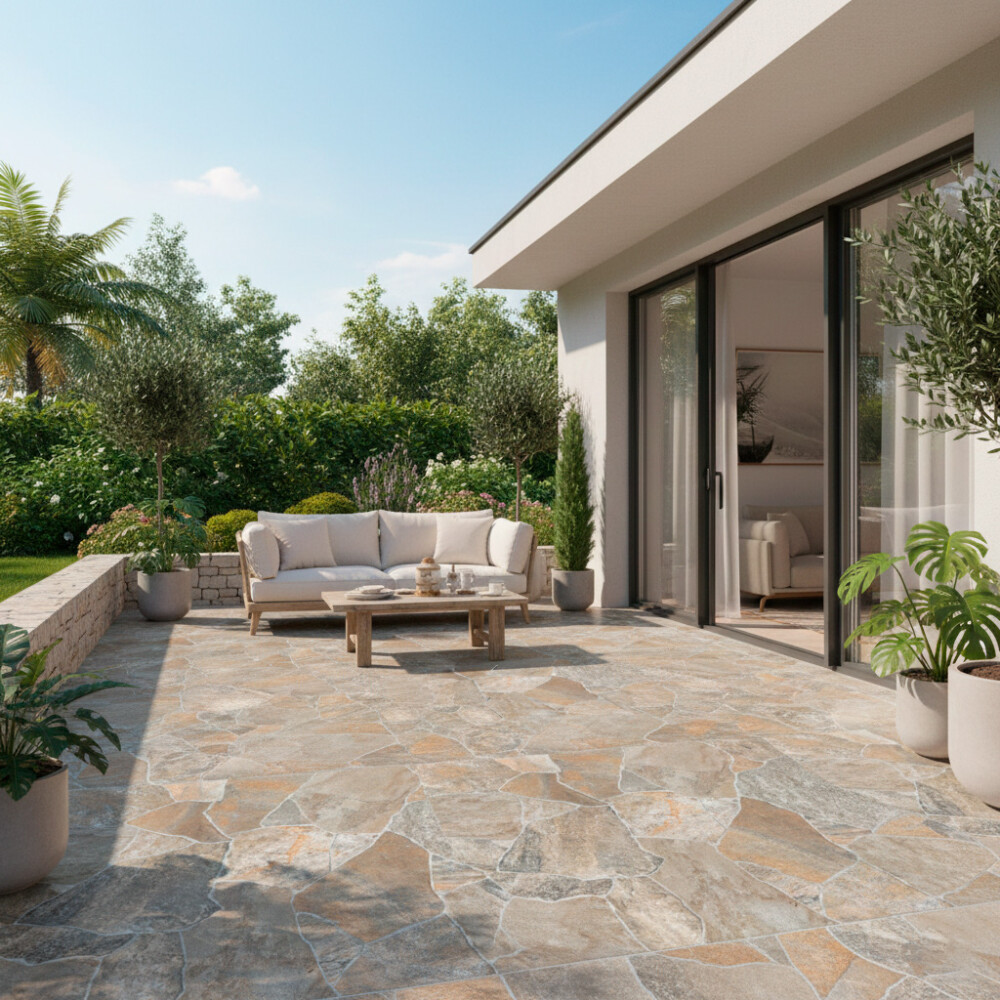 CERÁMICA EXTERIOR NEPTUNE STONE "A" 60X60 CM Cerámica Exterior Neptune Stone "a" 60x60 Cm