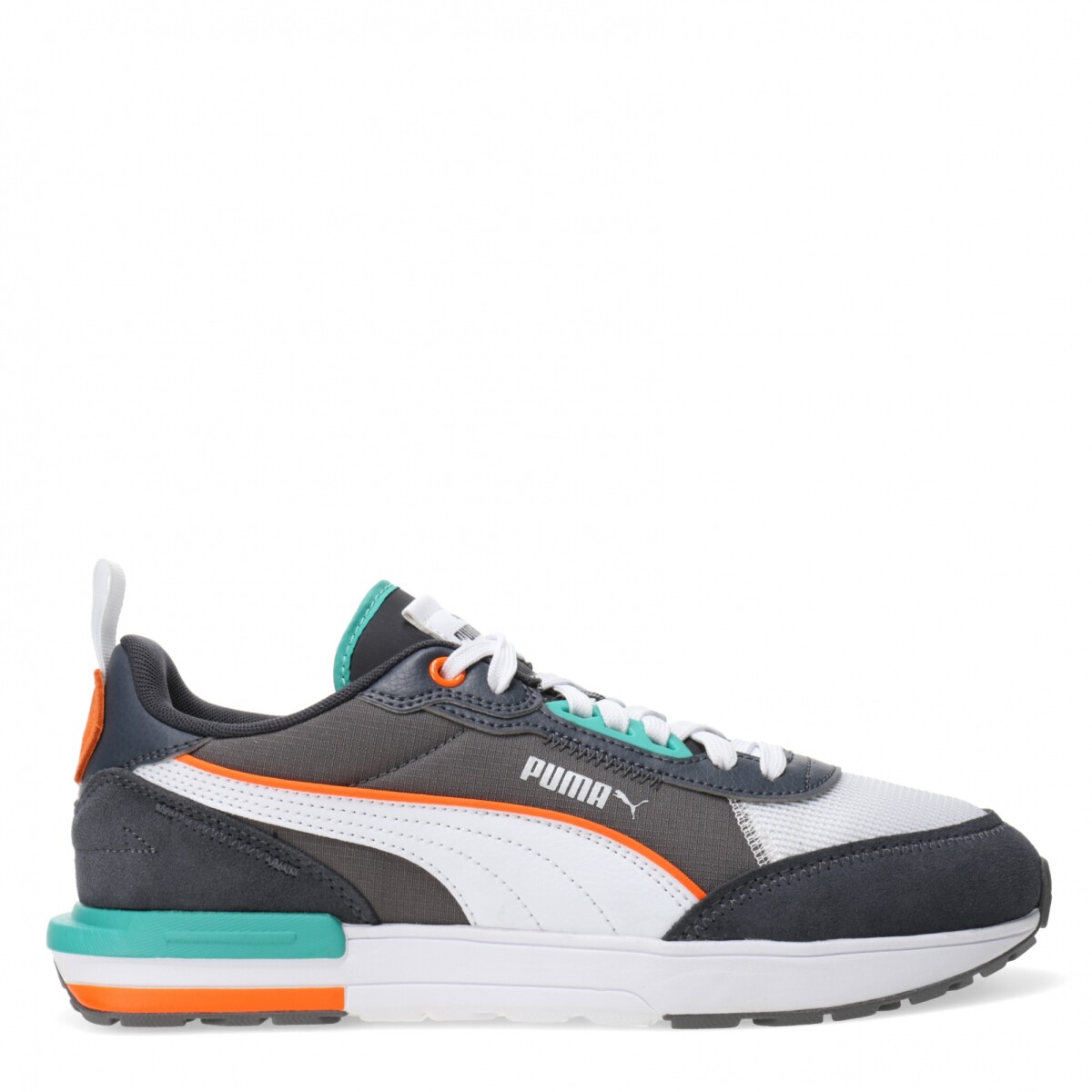 Championes de Hombre Puma Urbano R22 Puma - Blanco - Gris - Anaranjado 