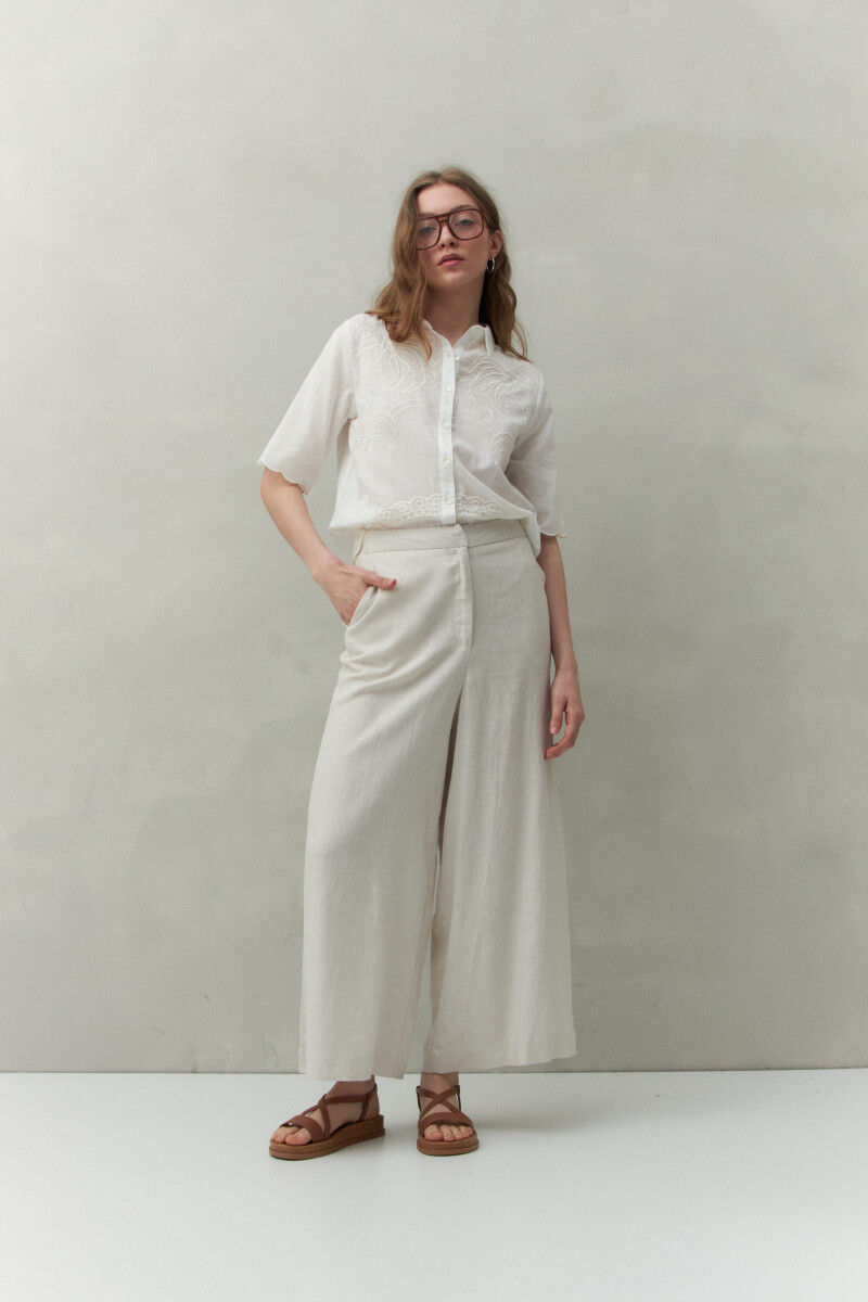 PANTALON ALESSIO Hueso