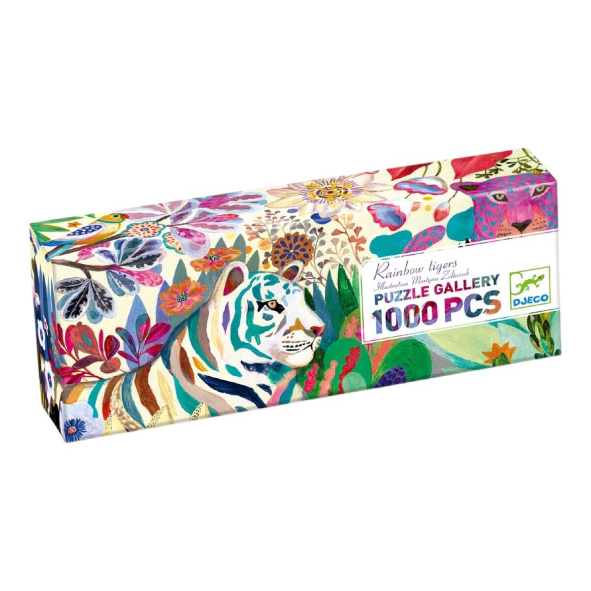 Puzzle Gallery Rainbow Tigers 1000 Piezas – Djeco 