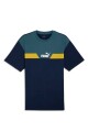 REMERA HOMBRE PUMA POWER COLORBLOCK TEE Petroleo