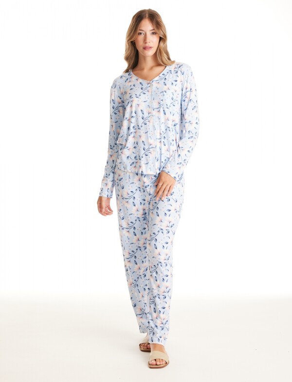 Pijama Con Pantalon CELESTE/MULTI