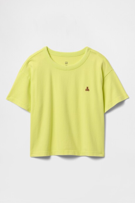 Remera Washed Toddler Niño Limon