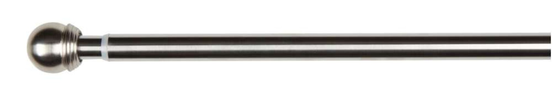 Barra cortina BALL 120-210cm acero - Plateado 