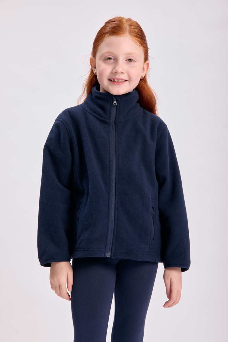 Campera polar Azul