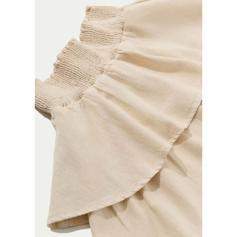 SAIA CURTA FEM AMARELO CLARO