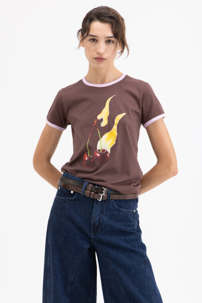 REMERA CHERRY Chocolate