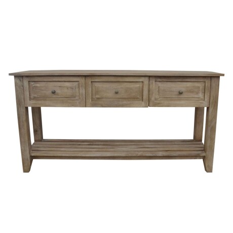 CONSOLA MADERA-DE-MANGO NATURAL-BEIGE LINO NATURAL