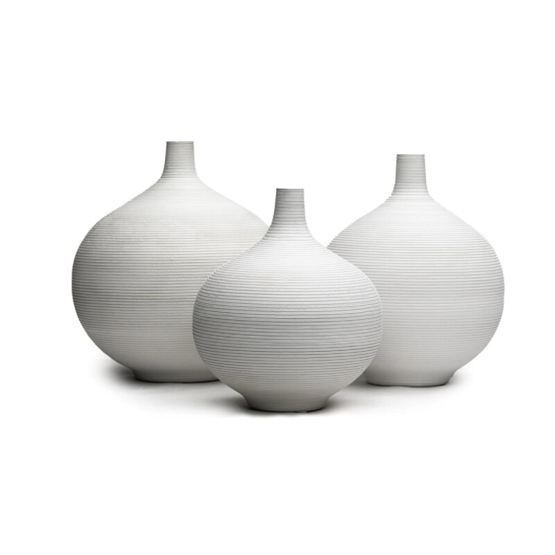 FLORERO CERAMICA D16x17CM BLANCO/NEGRO MATE FLORERO CERAMICA D16x17CM BLANCO/NEGRO MATE