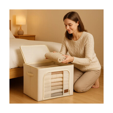 CAJA ORGANIZADORA DE TELA DISEÑO ESTRUCTURAL 50*40*33CM 001