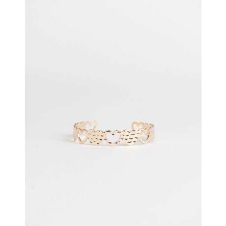 Brazalete De Metal Dorado