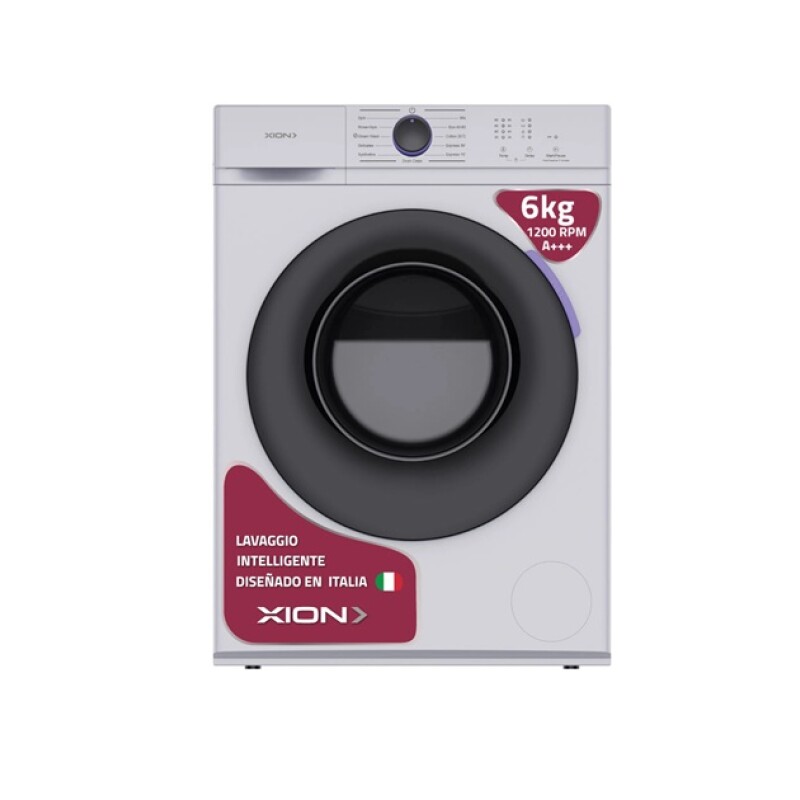Lavarropas Xion 6kg carga frontal Blanco XI-LAV60F Lavarropas Xion 6kg carga frontal Blanco XI-LAV60F