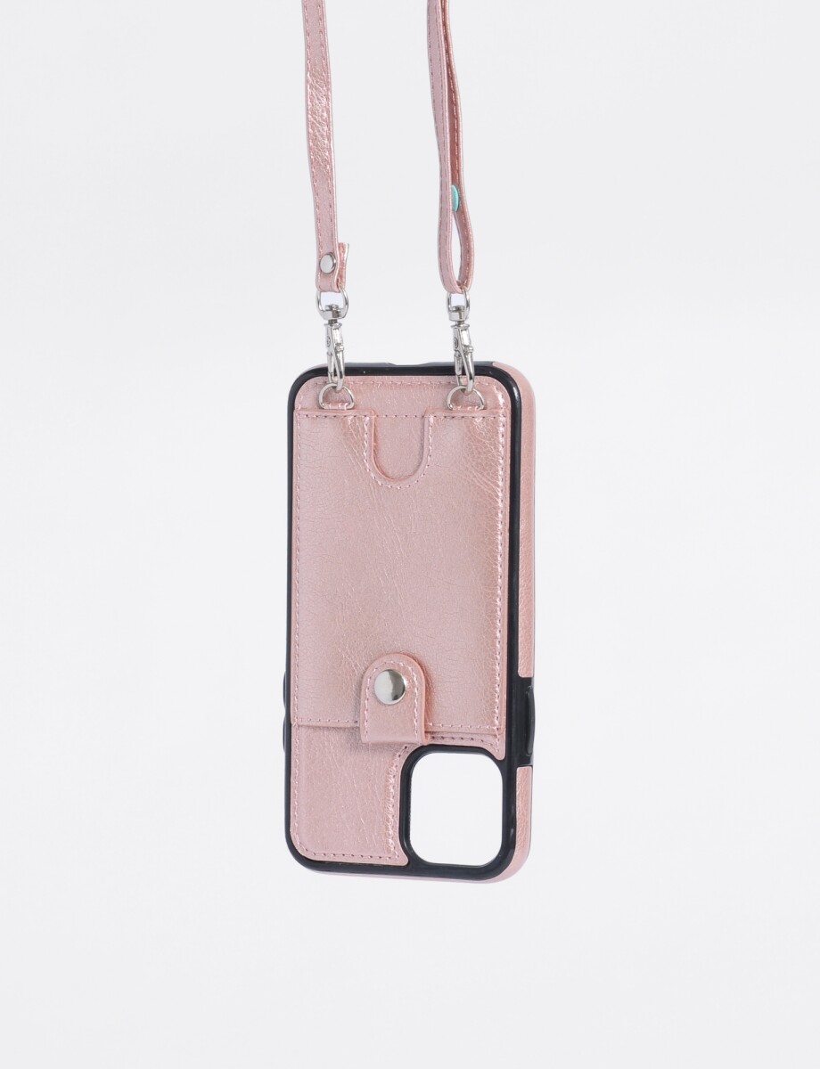 Carcasa iPhone 11 Pro con asa ajustable - rosa 