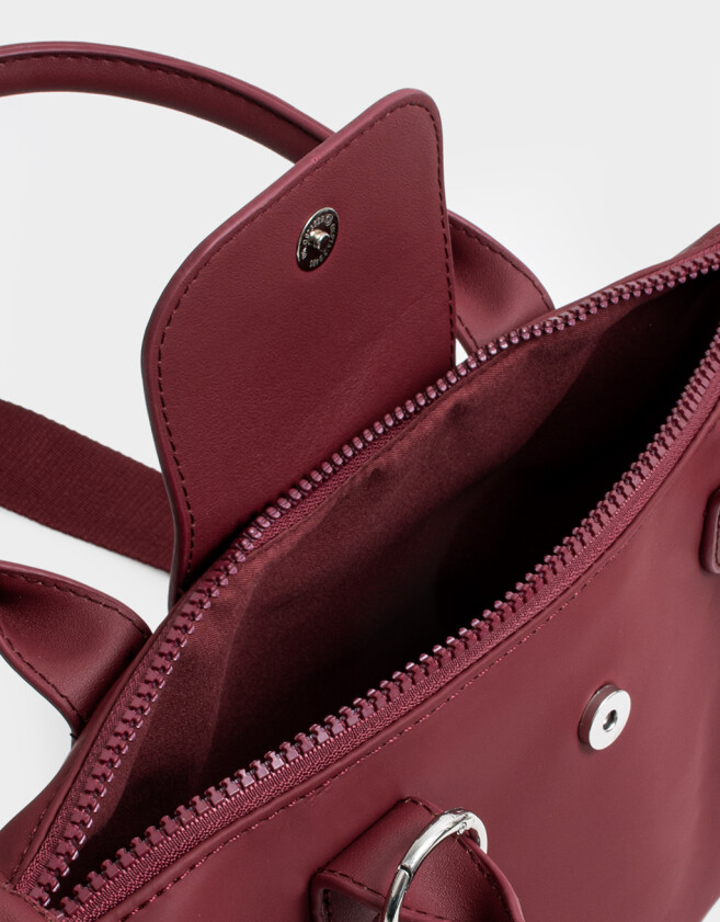 City Cartera City Rubber - Rojo Burdeaux